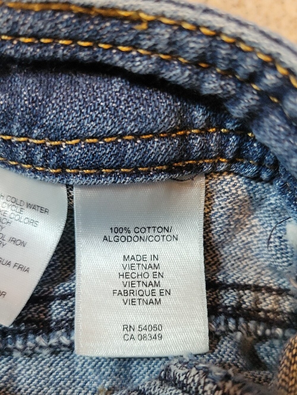 Jones New York Wide-Leg Denim Jeans 100% Cotton Size 14 - Picture 10 of 10